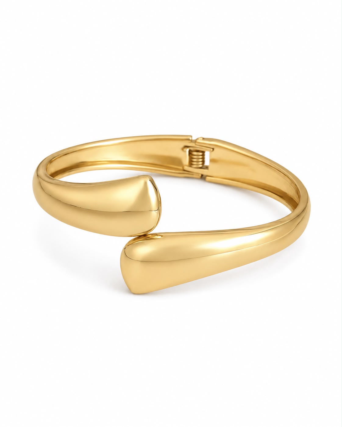 Sculpted Gold Wave Bracelet