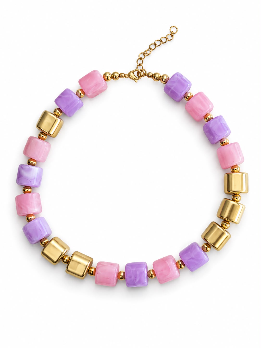Pink Mimosa Necklace